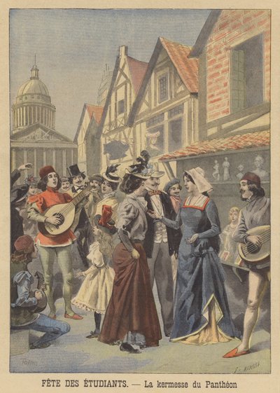 Students Fair at the Pantheon, Paris by French School